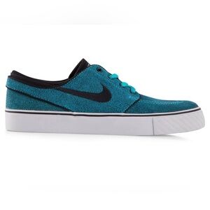 Nike SB Zoom Stefan Janoski Teal & Black Skateboarding Shoes Sneakers Size 4Y